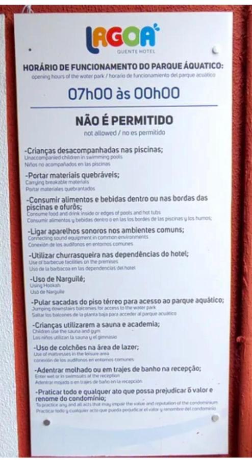 Lagoa Quente Hotel, Caldas Novas Go, Flat 357 Ngoại thất bức ảnh